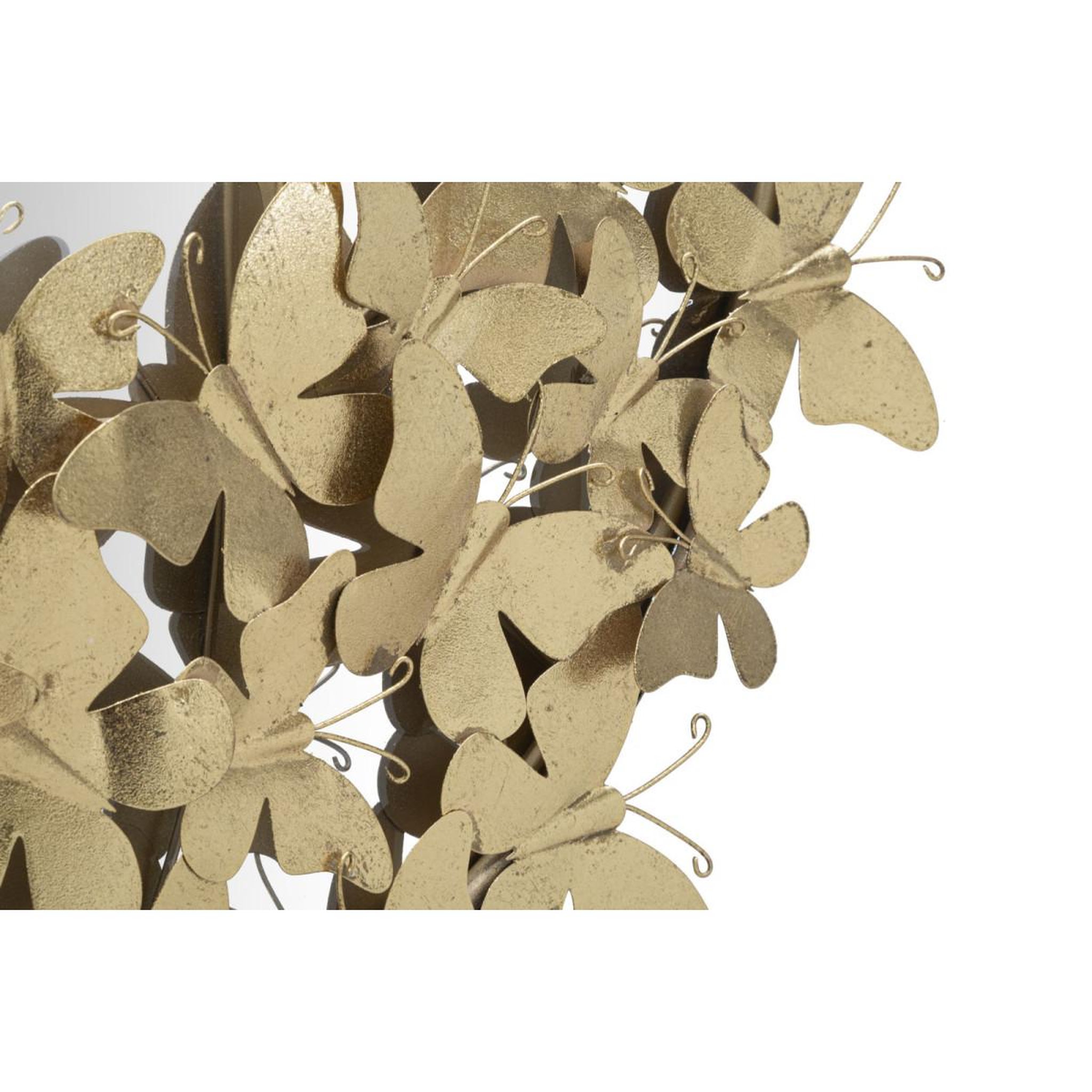 Voir la diapositive 2 : Paris Prix Miroir mural design  butterfly  89cm or