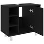 Voir la diapositive 5 : VIDAXL Armoire de salle de bain Noir 60x32x53,5 cm Bois d'ingenierie