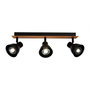 Voir la diapositive 3 : OSTARIA Rampe 3 spots orientables Atelier noir