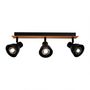 Voir la diapositive 3 : OSTARIA Rampe 3 spots orientables Atelier noir