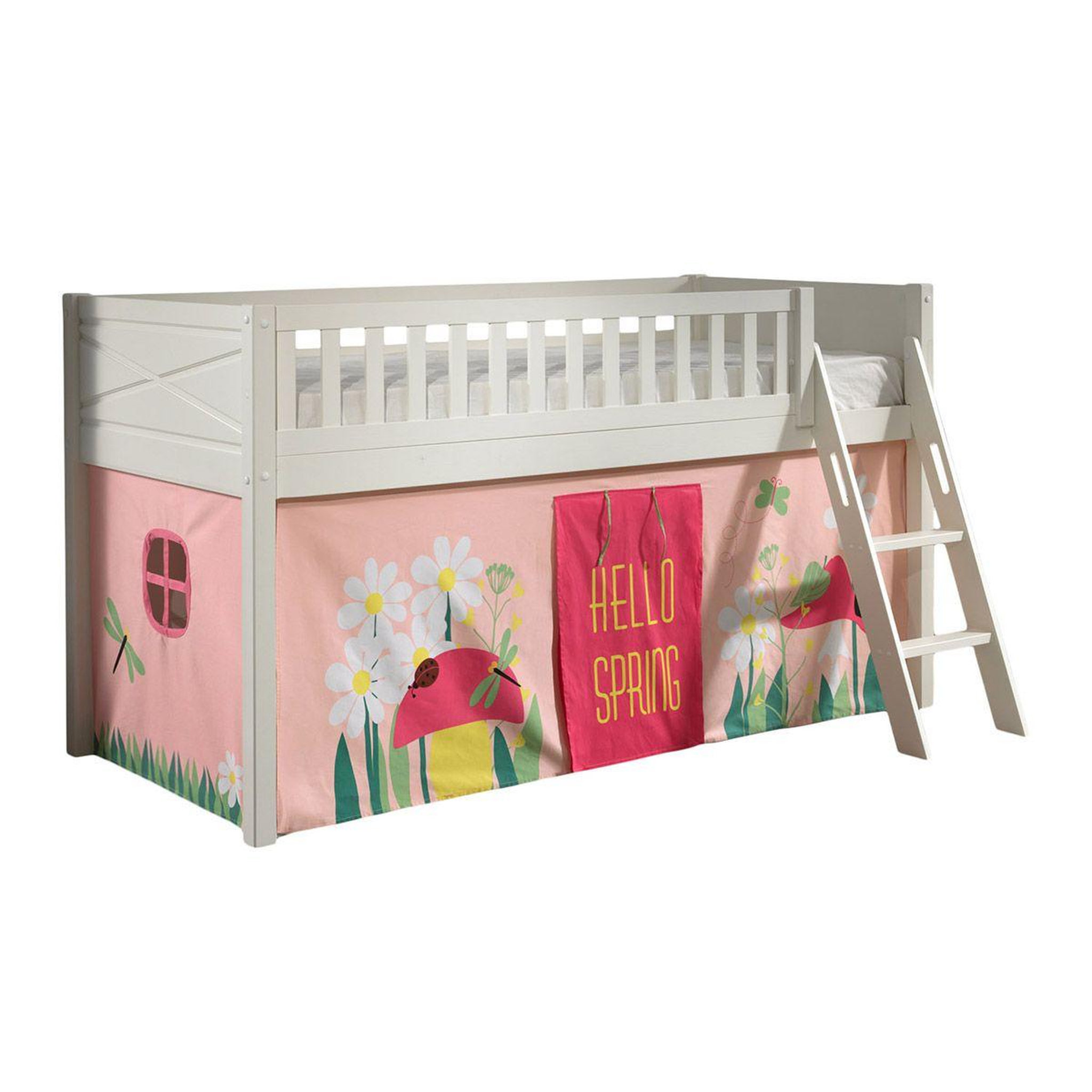 Paris Prix Lit enfant tente  scott spring  90x200cm blanc