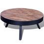 Voir la diapositive 3 : VIDAXL Table basse ronde Bois de teck recycle