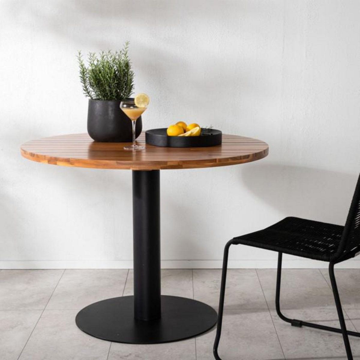 Paris Prix Table de Jardin en Bois  Cot  100cm Naturel