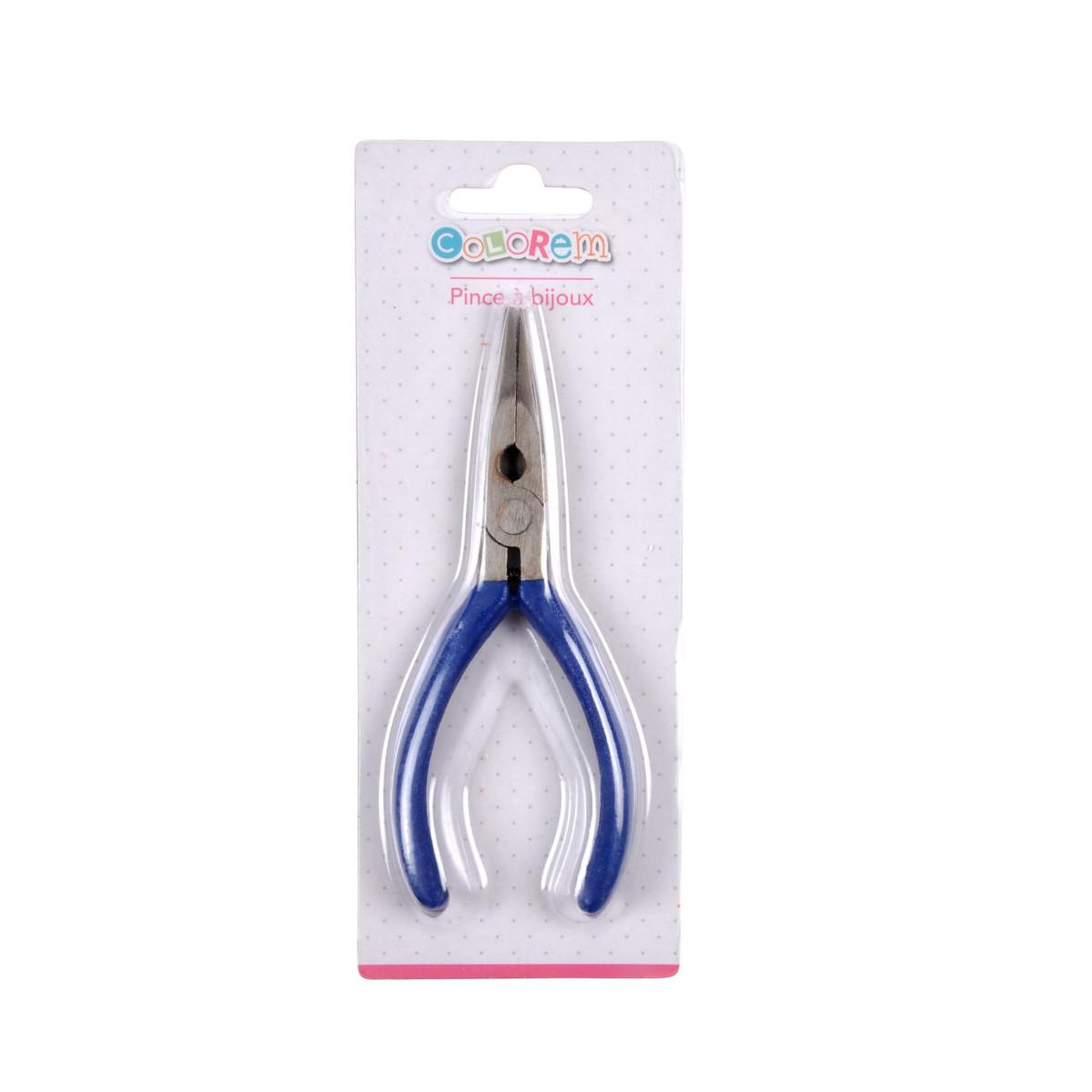 Voir la diapositive 2 : HOMEA Pince à Bijoux  Pratique  18cm Bleu