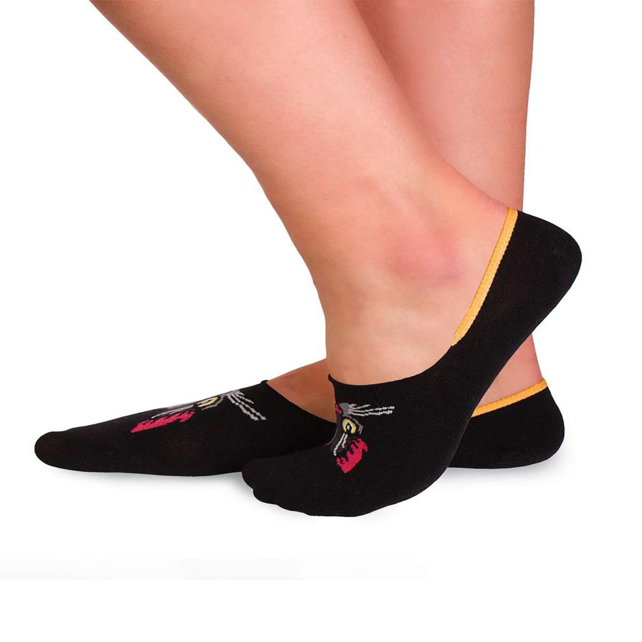 Voir la diapositive 2 : PIRIN HILL Protège-pieds en coton bio chat noir