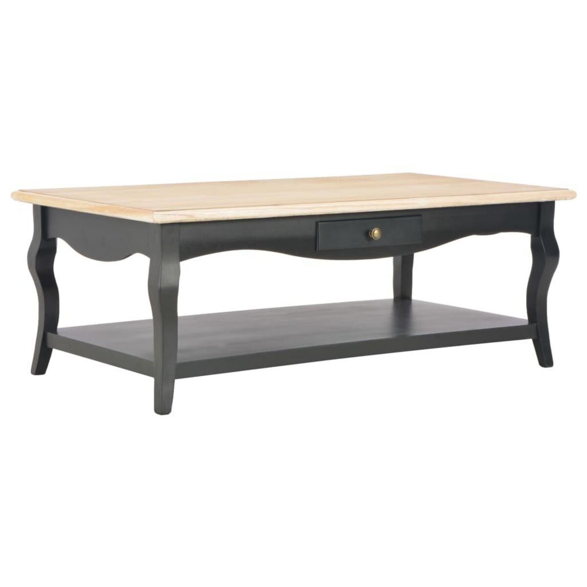 VIDAXL Table basse Noir 110 x 60 x 40 cm MDF