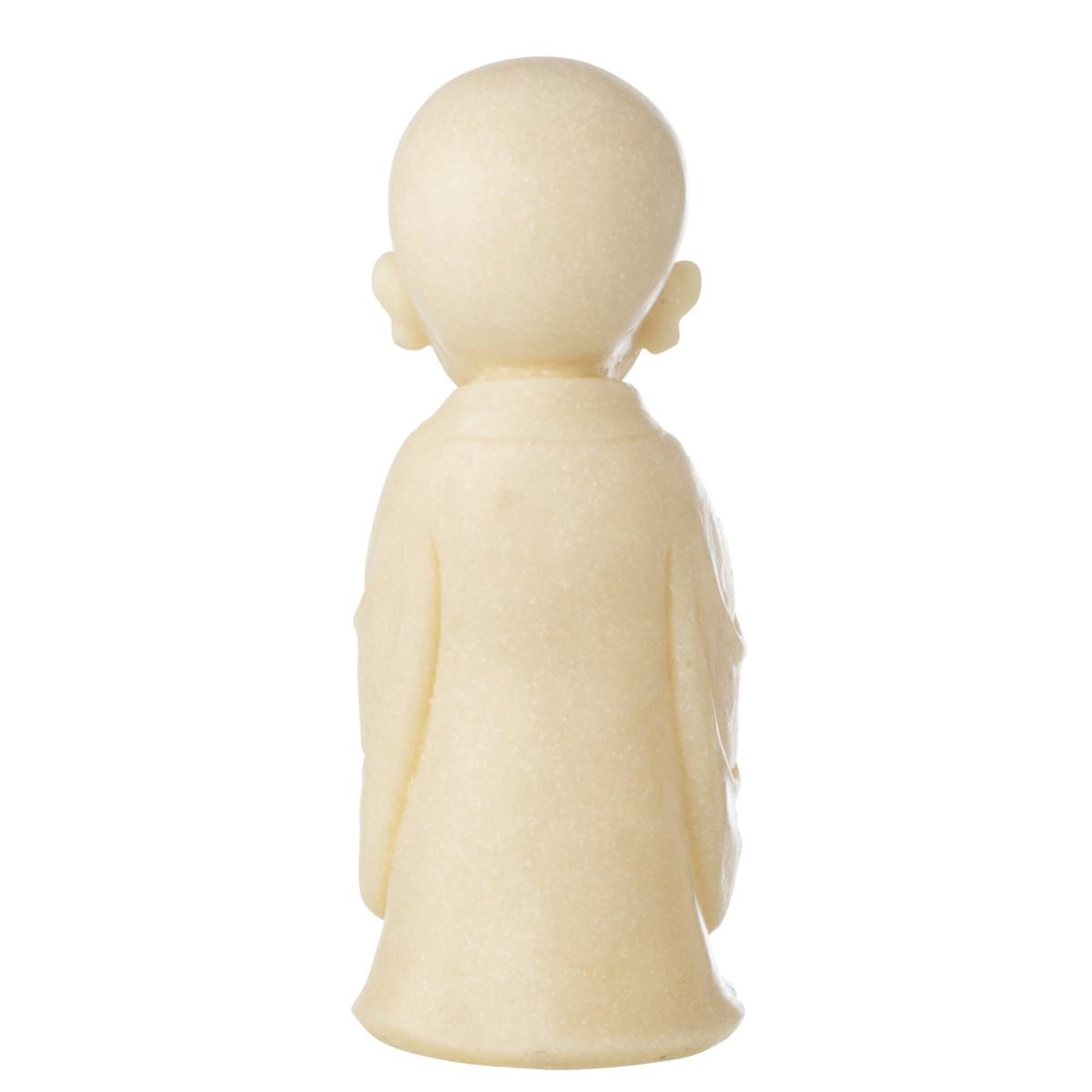 Voir la diapositive 3 : J-LINE Statuette déco moine priant  bodhi  32cm jaune