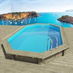 Habitat et Jardin Piscine bois   Miami 130   - 4.86 x 3.36 x 1.30 m