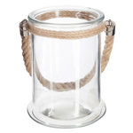 ATMOSPHERA Photophore en Verre  Lena  27cm Transparent