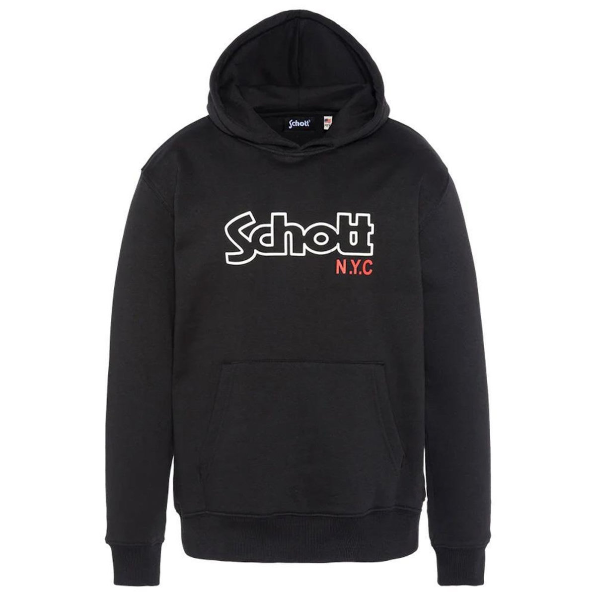 Schott Sweat à Capuche Noir Garçon Schott Sidney