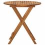 Voir la diapositive 3 : VIDAXL Ensemble a manger de jardin pliable 3 pcs Bois d'acacia solide