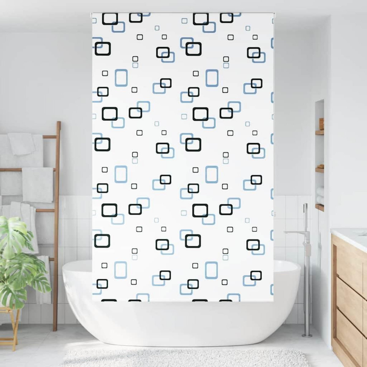 VIDAXL Store enrouleur de douche 140x240 cm largeur du tissu 136 cm