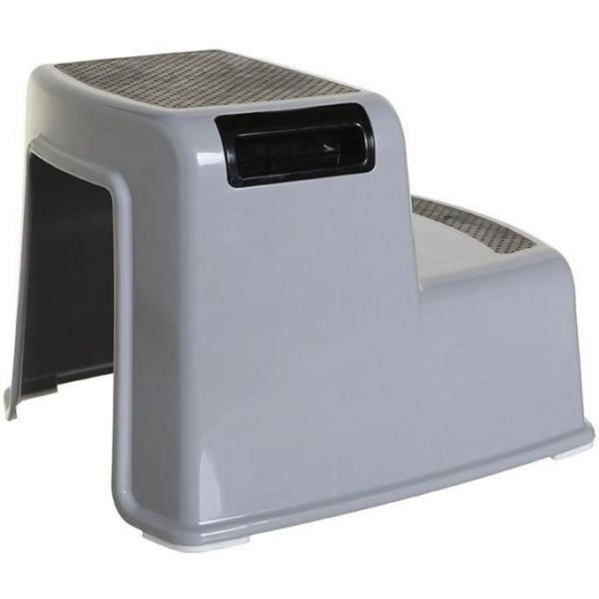 MARKET24 Transat - Anneau Tabouret marchepied - DREAMBABY - 2 Up - Antidérapant et texturé - Jusqu'a 80 kg pour les petits et les adultes - Gris et Noir