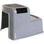 Voir la diapositive 4 : MARKET24 Transat - Anneau Tabouret marchepied - DREAMBABY - 2 Up - Antidérapant et texturé - Jusqu'a 80 kg pour les petits et les adultes - Gris et Noir