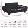 Voir la diapositive 6 : VIDAXL Lit pour chien noir 70x45x33 cm velours