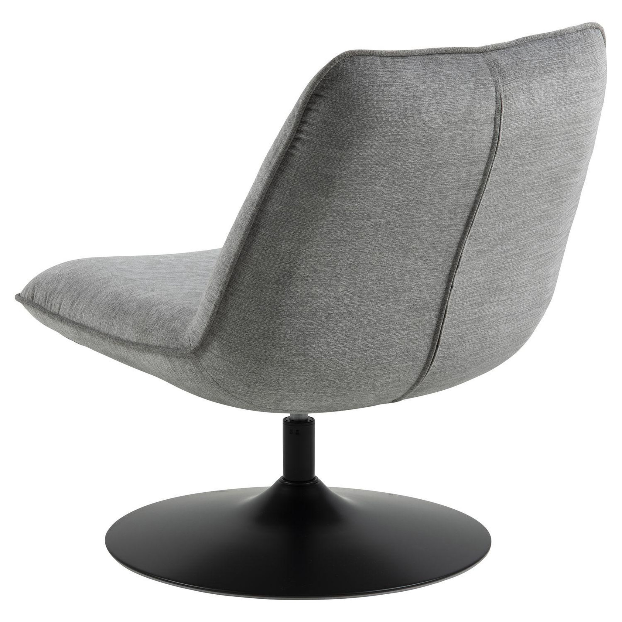 Voir la diapositive 3 : TOILINUX Fauteuil rembourré au style vintage - gris et noir
