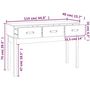 Voir la diapositive 6 : VIDAXL Table console Marron miel 114x40x75 cm Bois massif de pin
