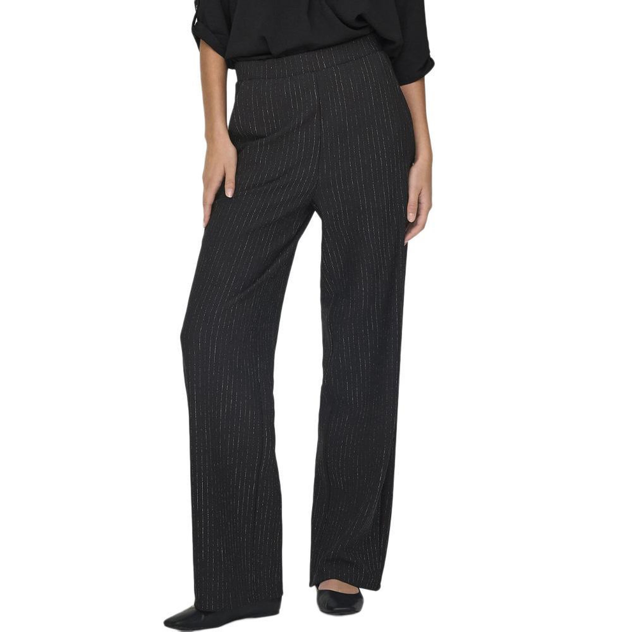 JACQUELINE DE YONG Pantalon fluide Noir JDY Geggo. Coloris disponibles : Noir