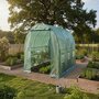 Voir la diapositive 2 : Habitat et Jardin Serre tunelle de jardin 3 x 2 m   Lys  - 6 m² - 130g - Vert