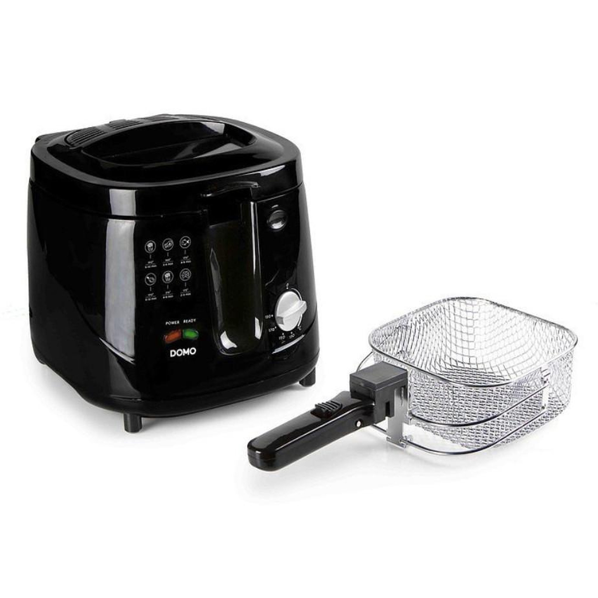 Voir la diapositive 3 : Domo Friteuse 2,5l 1800w noir - do461fr