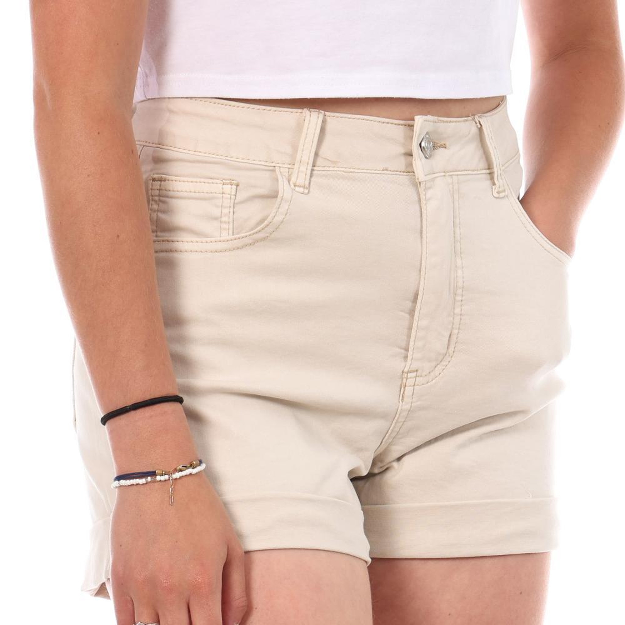 MONDAY PREMIUM Short  Femme Monday Premium LW526. Coloris disponibles : Beige