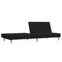 Voir la diapositive 4 : VIDAXL Canape-lit a 2 places noir tissu