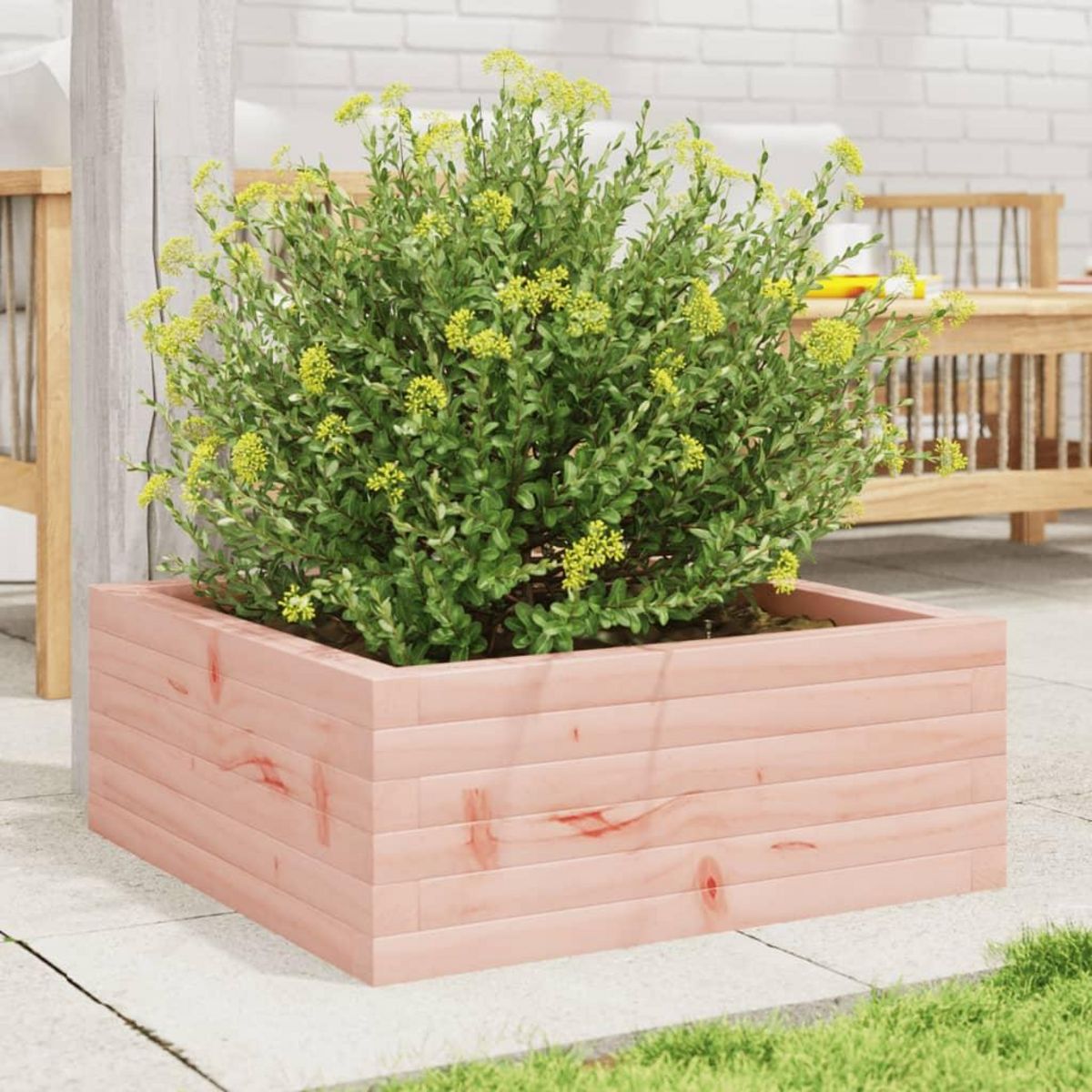 VIDAXL Jardiniere 60x60x23 cm bois massif douglas
