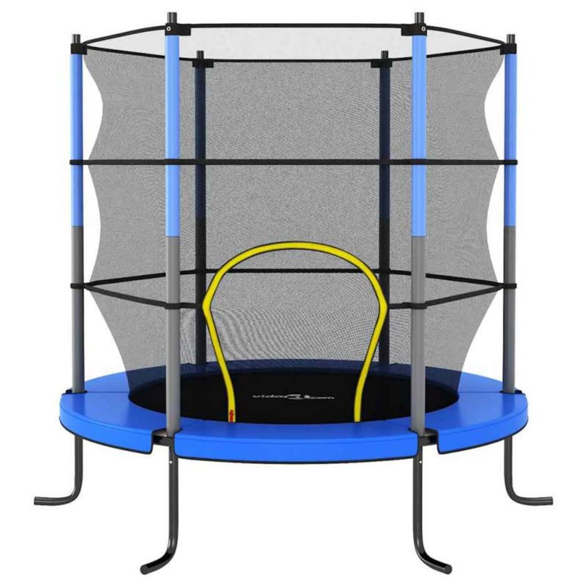 VIDAXL Trampoline avec filet de sécurité Rond 140x160 cm Bleu