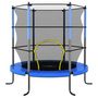 Voir la diapositive 2 : VIDAXL Trampoline avec filet de sécurité Rond 140x160 cm Bleu