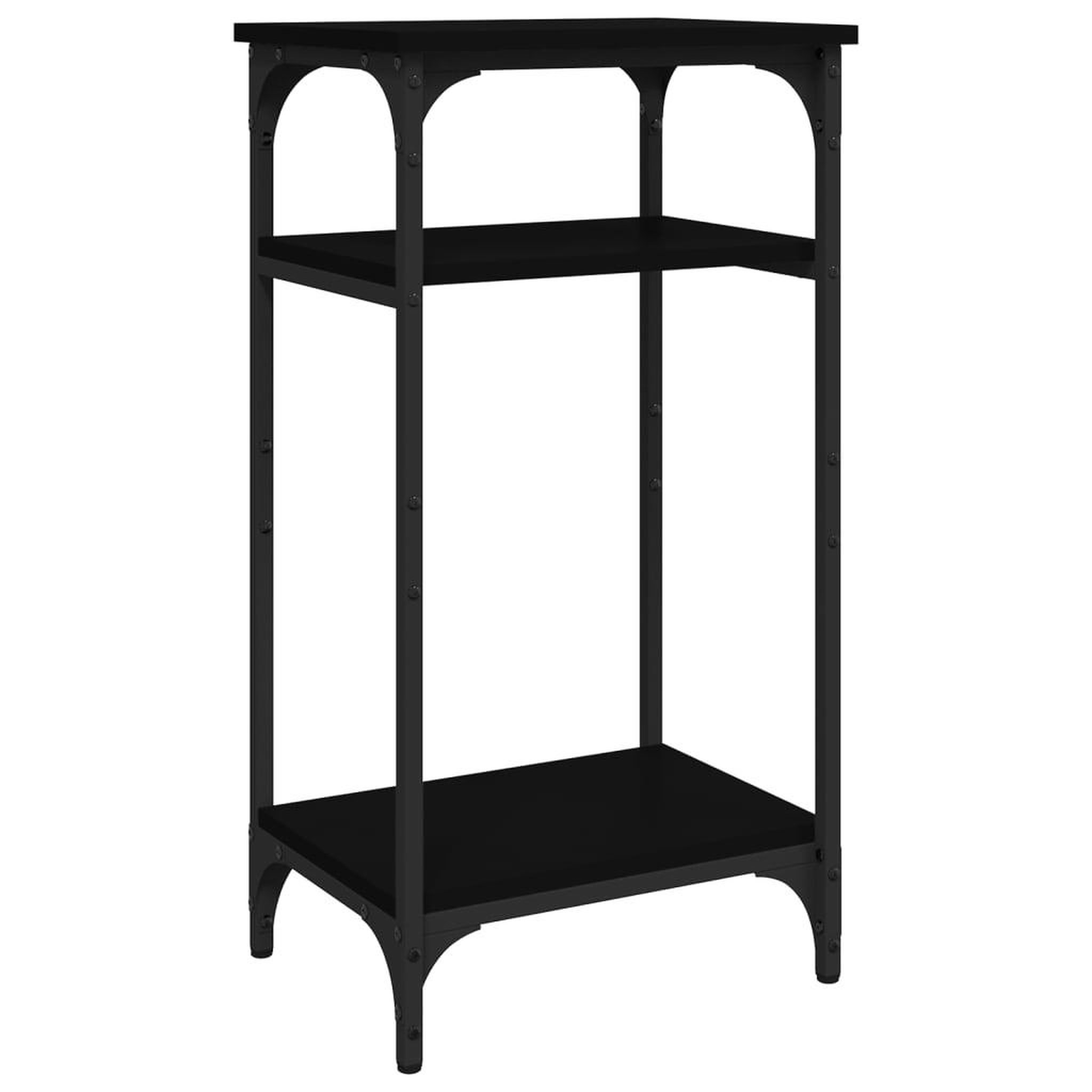 Voir la diapositive 2 : VIDAXL Table d'appoint Noir 40x30x75 cm Bois d'ingenierie