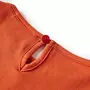 VIDAXL T-shirt enfants a manches longues orange brule 92