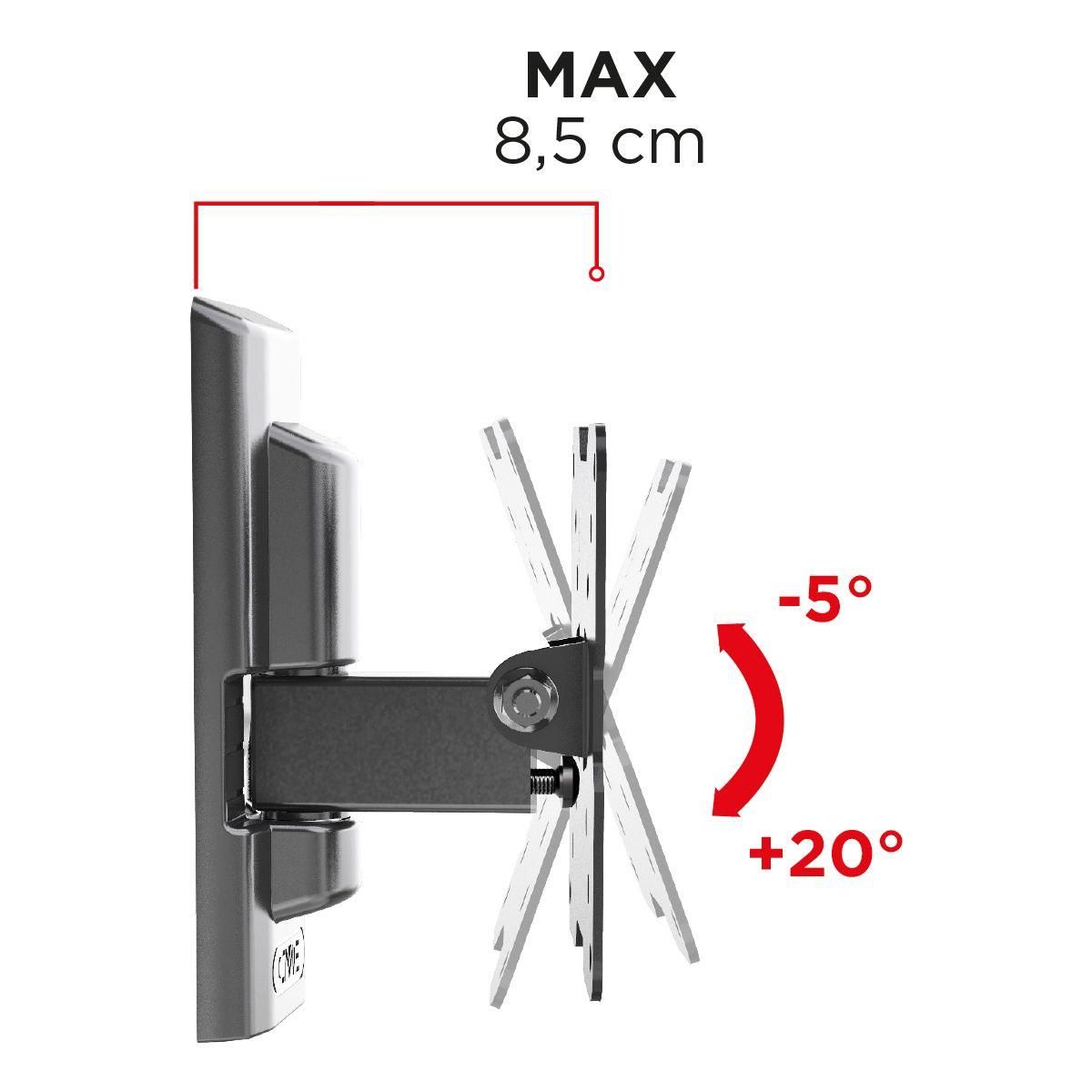 Meliconi Support mural TV FTR 100 FLAT