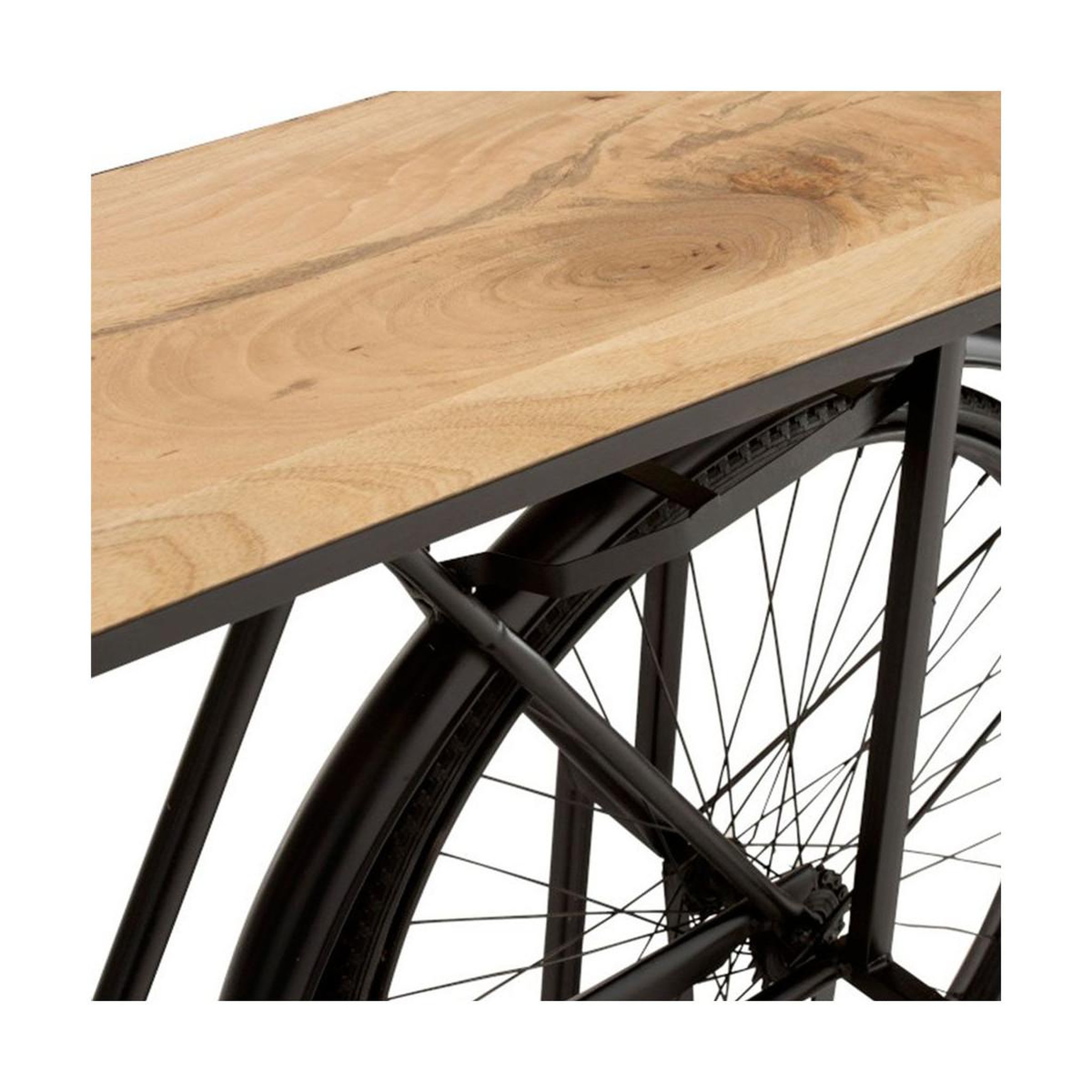 Voir la diapositive 5 : J-LINE Console en métal & bois  vélo  190cm noir