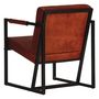 Voir la diapositive 4 : VIDAXL Fauteuil Marron Cuir veritable