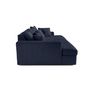 Voir la diapositive 5 : LISA DESIGN Collins - canapé droit 4 places avec double méridienne - assise profonde - velours côtelé grosses côtes