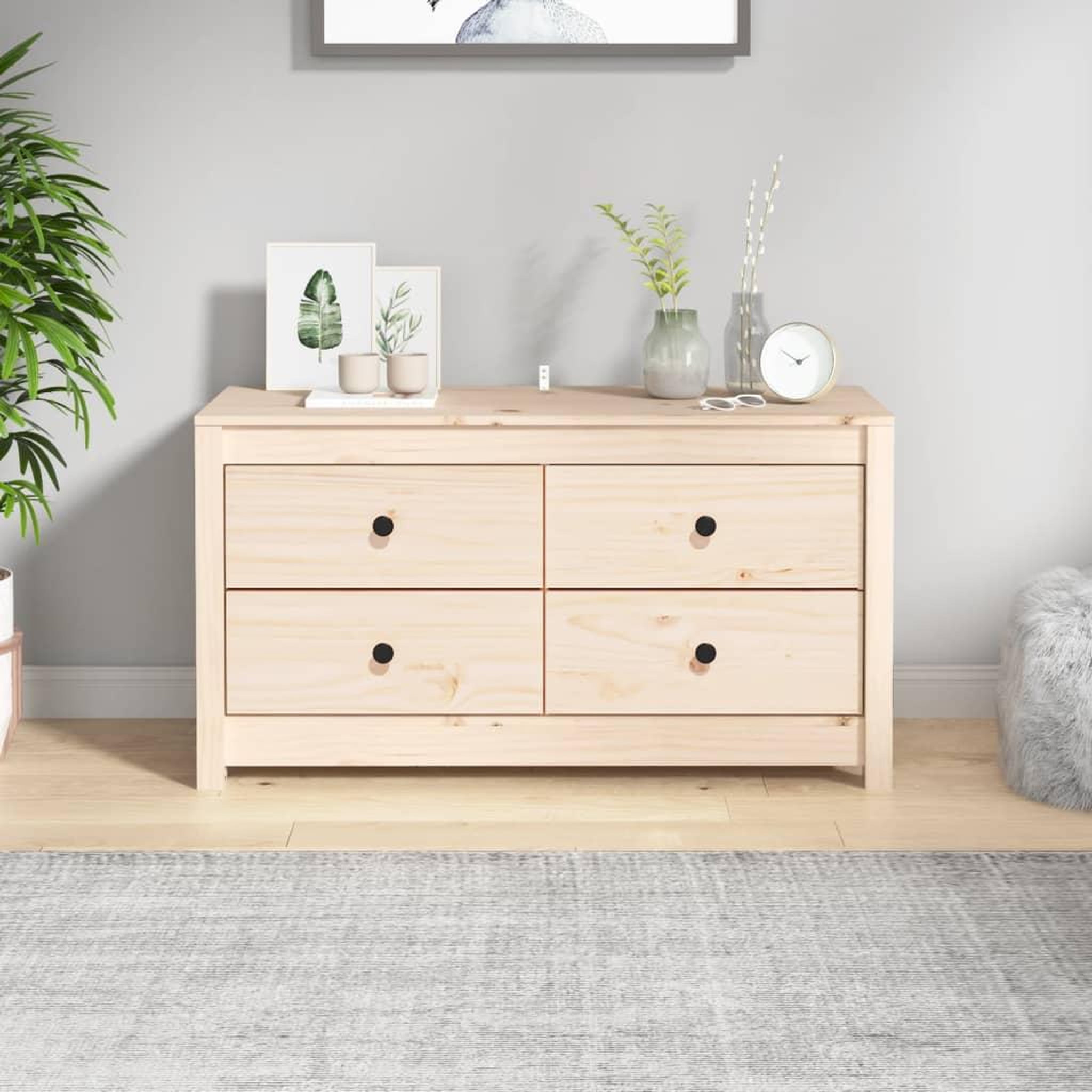 Voir la diapositive 1 : VIDAXL Armoire laterale 100x40x54 cm Bois de pin massif