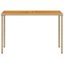 Voir la diapositive 4 : VIDAXL Table de jardin avec dessus en bois d'acacia beige 115x54x74 cm