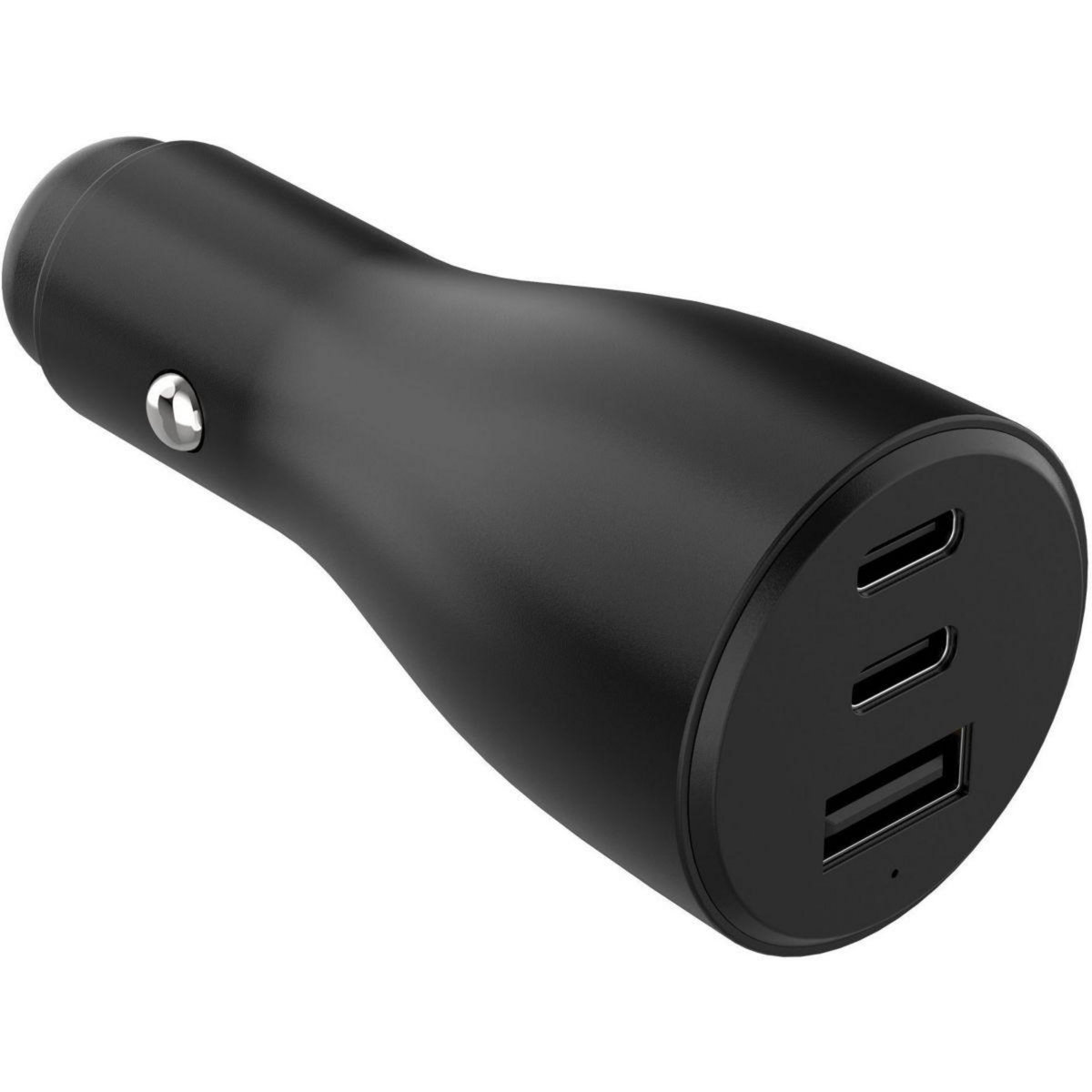 ADEQWAT Chargeur allume cigare 72W 2x USB-C + USB-A noir