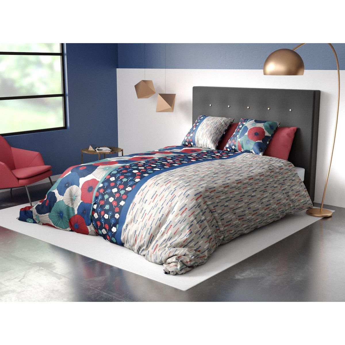 ATELIER DU COTON Parure housse de couette 100% coton 57fils , agueda