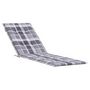 Voir la diapositive 2 : VIDAXL Coussin de chaise de terrasse carreaux gris (75+105)x50x4 cm