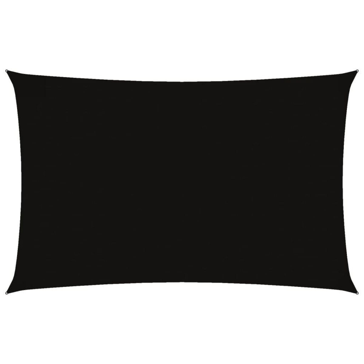 VIDAXL Voile de parasol tissu oxford rectangulaire 2,5x5 m noir