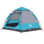Voir la diapositive 4 : VIDAXL Tente de camping cabine 4 personnes bleu liberation rapide