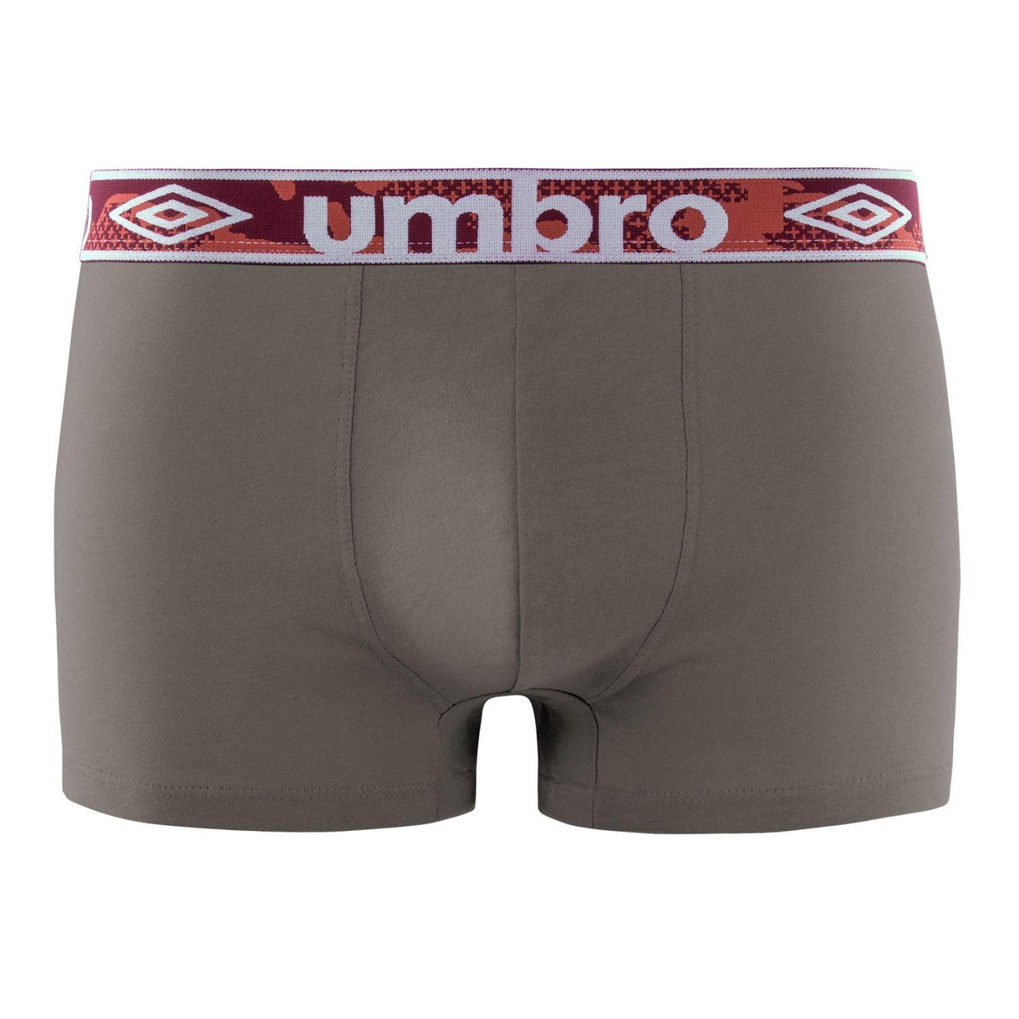 Voir la diapositive 5 : UMBRO Lot de 5 Boxers coton homme Uni