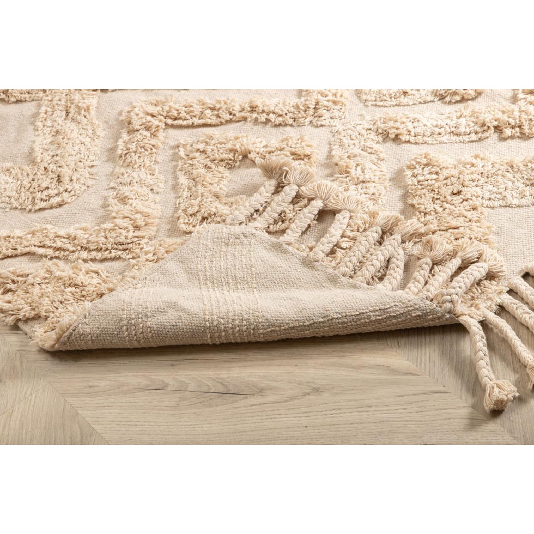 Voir la diapositive 6 : Paris Prix Tapis déco tufté  hilma  200x300cm beige