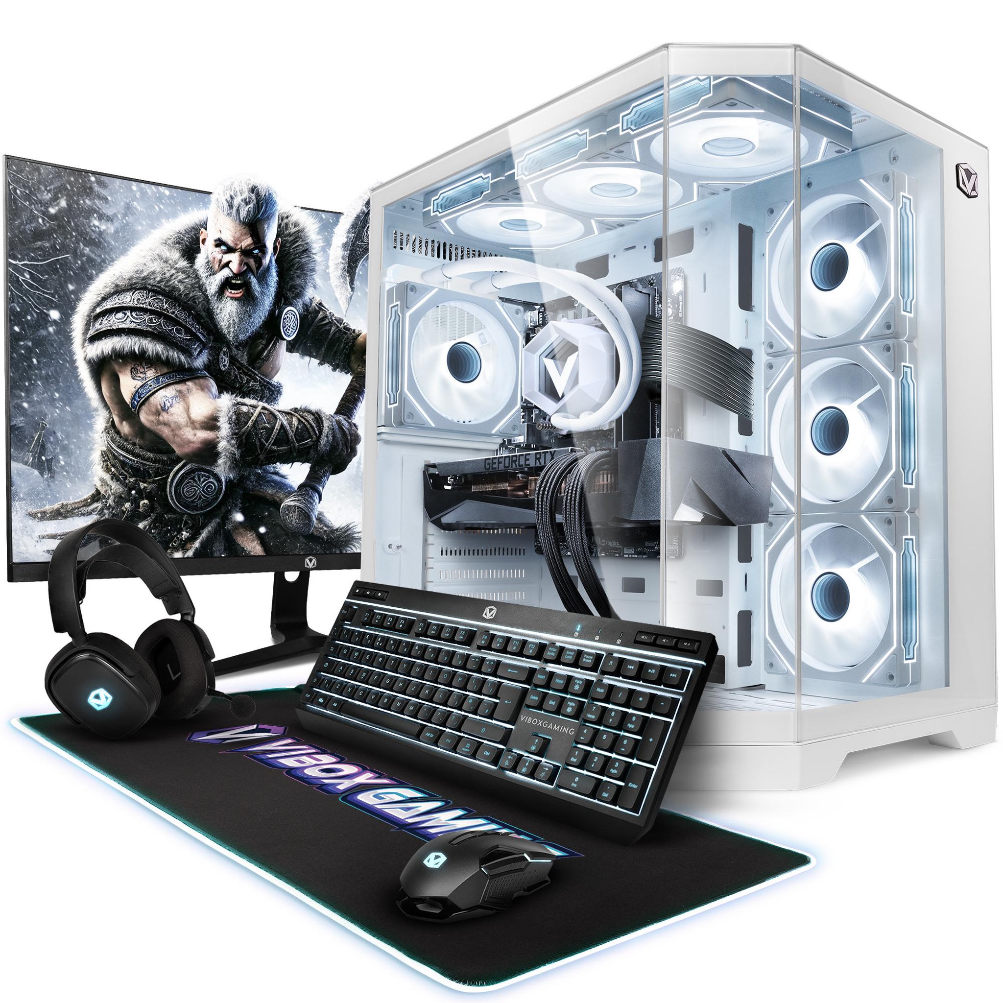 VIBOX PC Gamer Complet - Ryzen 7 9800X3D, RTX 5090, 32 Go RAM, 2 To NVMe, Windows 11, WiFi + Bluetooth 5.4