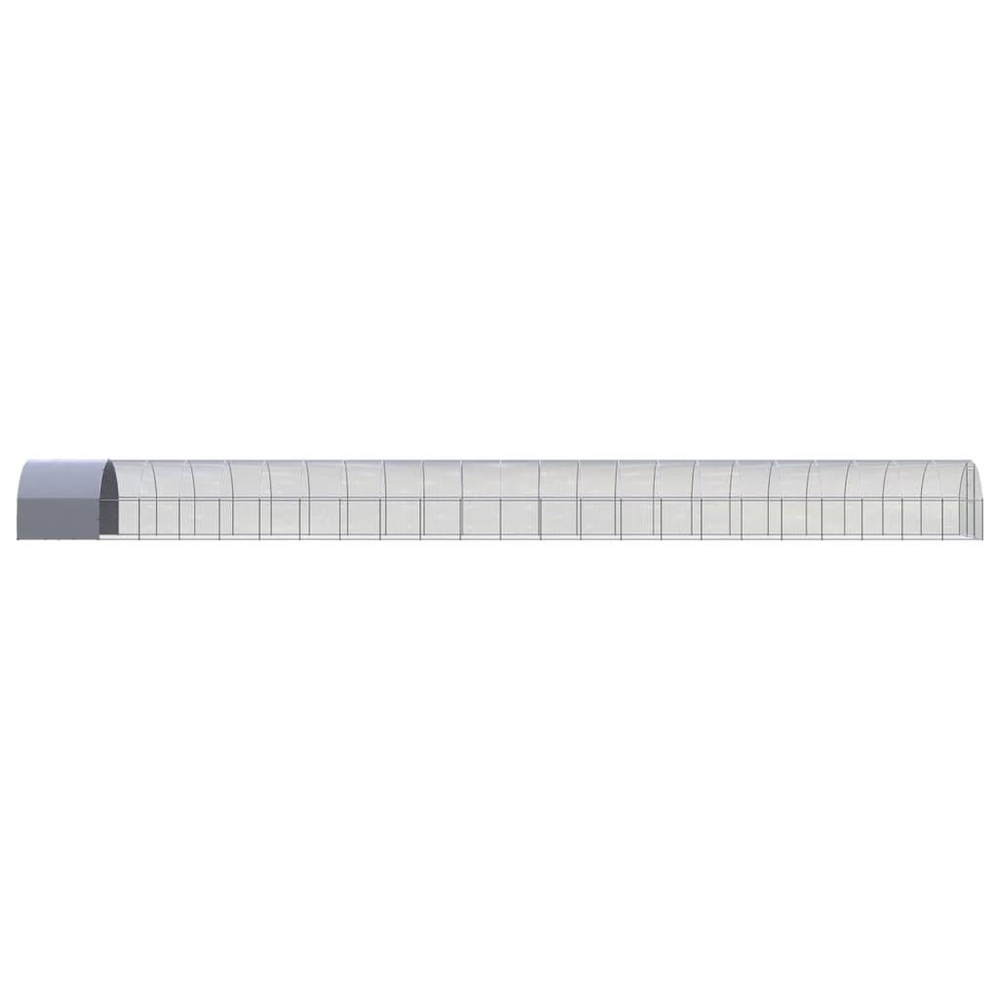 Voir la diapositive 4 : VIDAXL Poulailler d'exterieur 3x24x2 m Acier galvanise