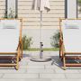 Voir la diapositive 3 : VIDAXL Base de parasol pour mats Ø32/38/48 mm 25 kg rond