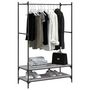 Voir la diapositive 3 : VIDAXL Porte vêtements avec étagères sonoma gris bois d ingénierie