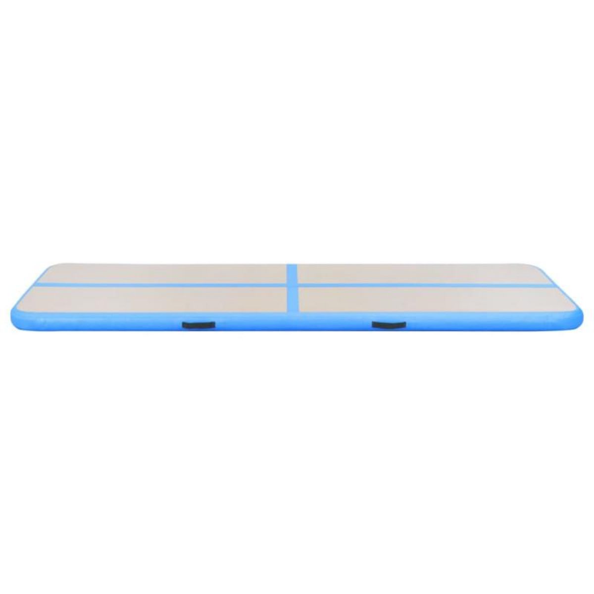VIDAXL Tapis gonflable de gymnastique avec pompe 800x100x10cm PVC Bleu