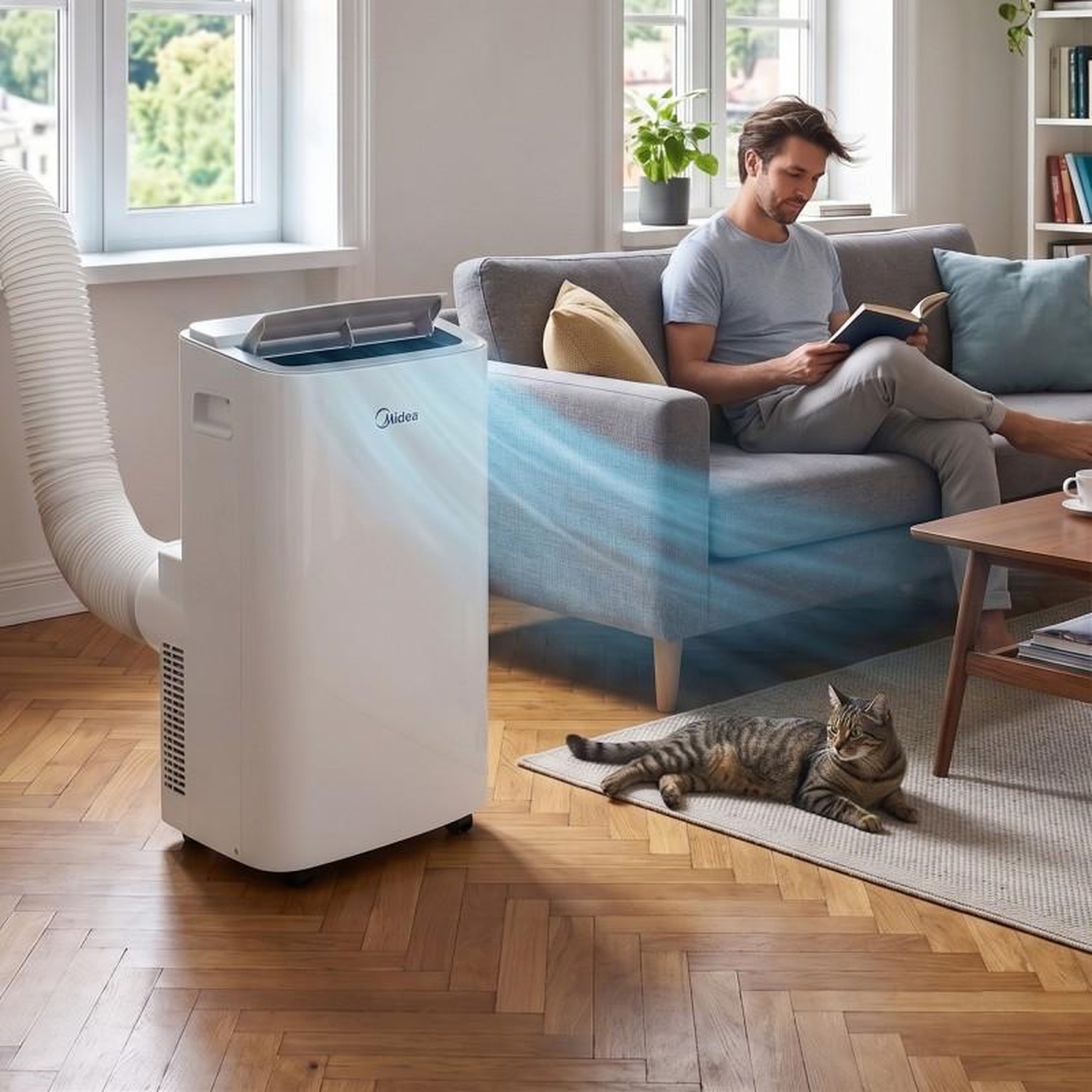 Voir la diapositive 2 : Midea - Climatiseur Portable Réversible 12 000 Btu - Chauffage & Climatisation